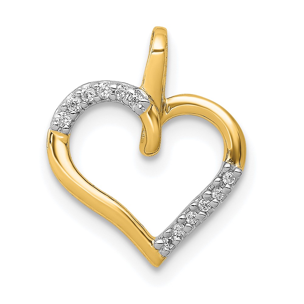 14k Diamond Heart Pendant (PM4867-005-YA)