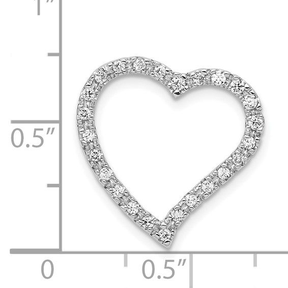 Diamond Curved Heart Chain Slides