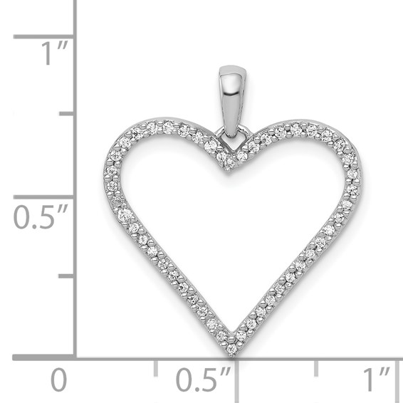Gold Diamond Heart Pendant
