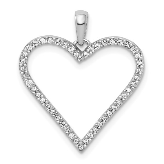 Gold Diamond Heart Pendant