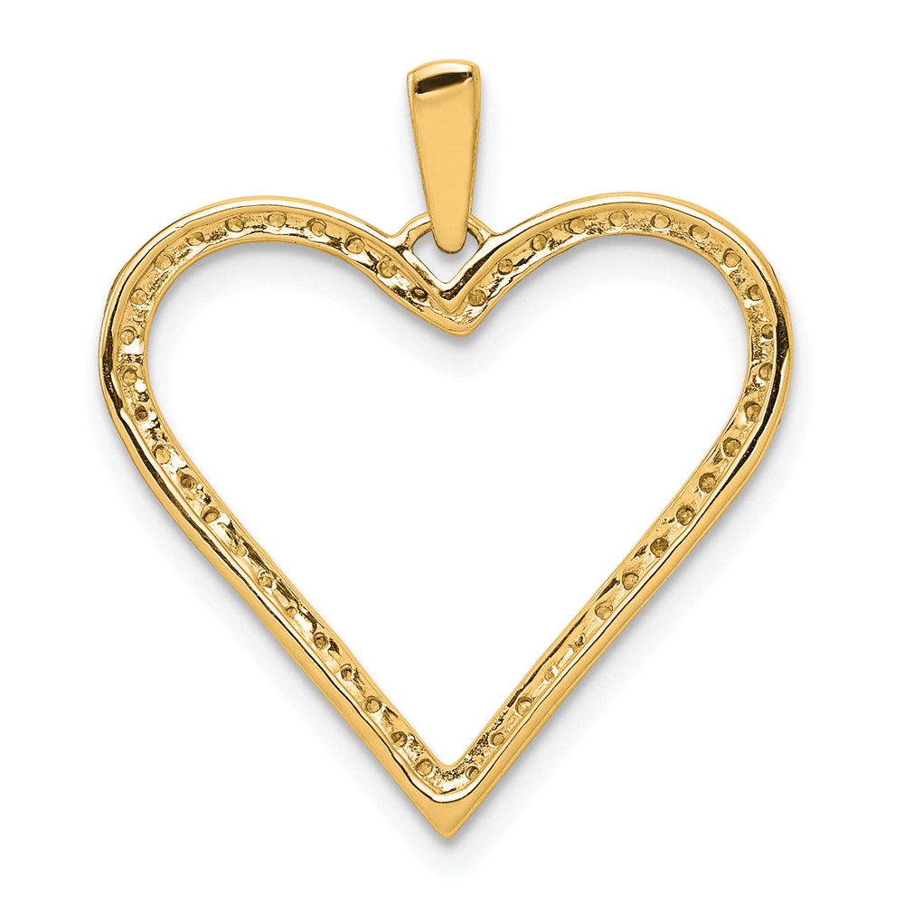 14k 1/6ct. Diamond Heart Pendant (PM4871-016-YA)