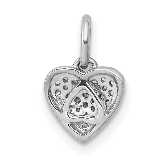 Gold Diamond Heart Pendant