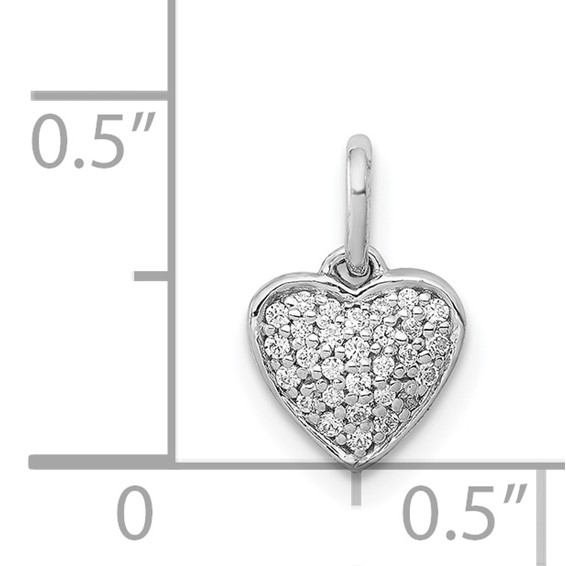 Gold Diamond Heart Pendant