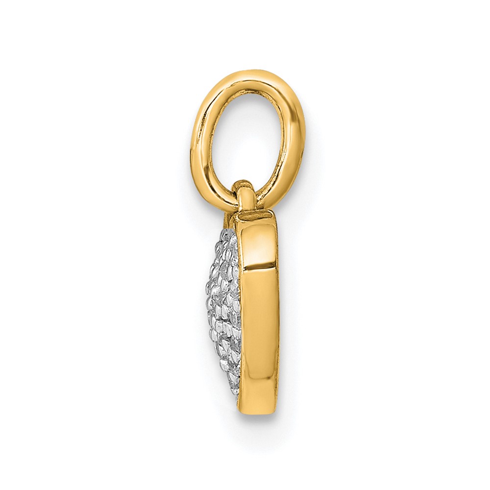 14k 1/10ct. Diamond Heart Pendant (PM4872-010-YA)
