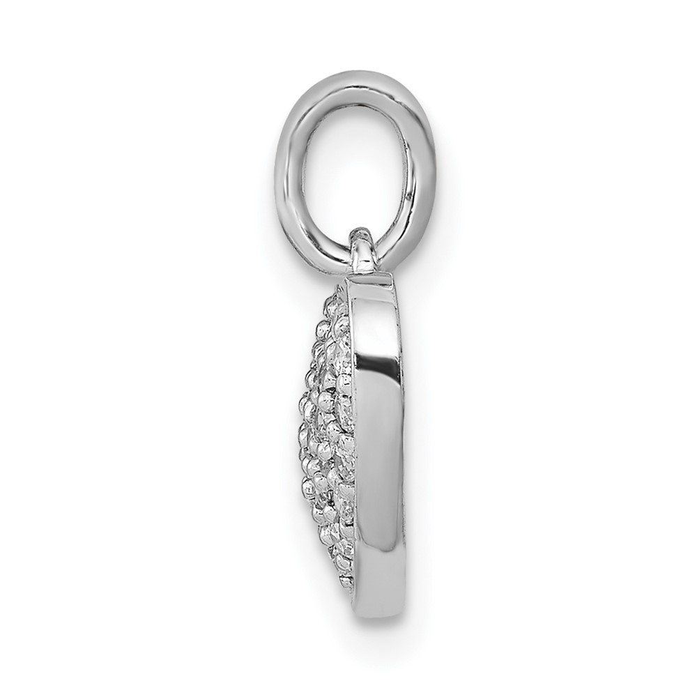 14k White Gold 1/4ct. Diamond Heart Pendant (PM4874-025-WA)