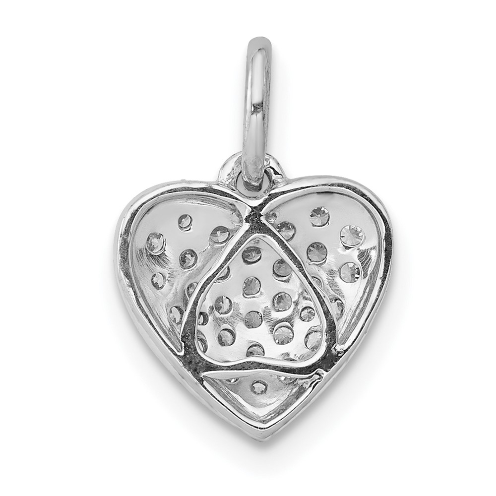 14k White Gold 1/4ct. Diamond Heart Pendant (PM4874-025-WA)