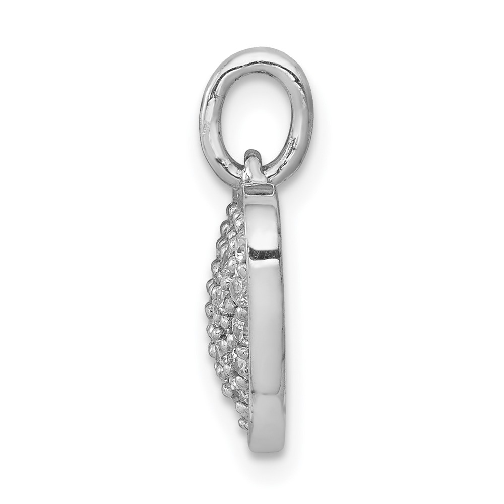 14k White Gold 3/8ct. Diamond Heart Pendant (PM4875-040-WA)