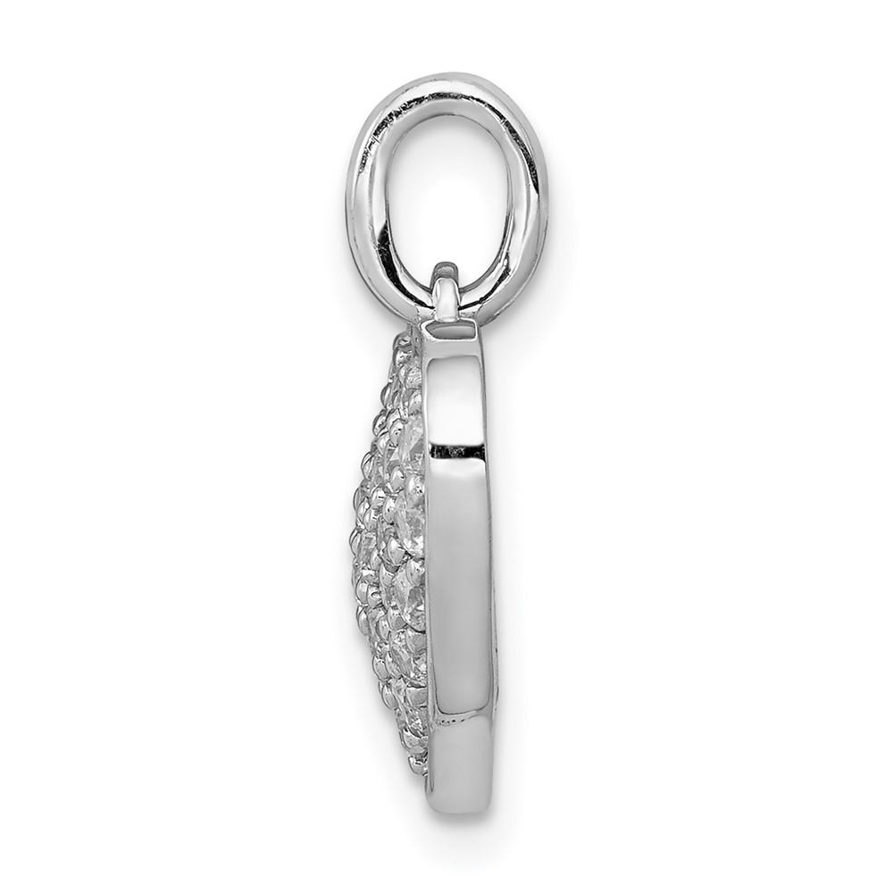14k White Gold 5/8ct. Diamond Heart Pendant (PM4877-062-WA)