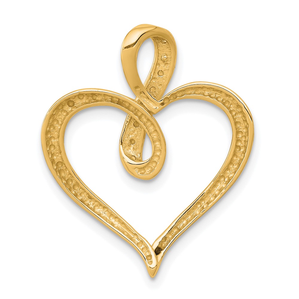 10K 1/20ct. Diamond Heart and Infinity Pendant (PM4884-005-1YA)
