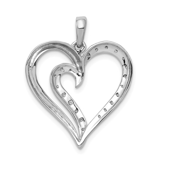 Gold Diamond Heart Pendant