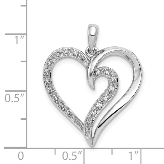Gold Diamond Heart Pendant