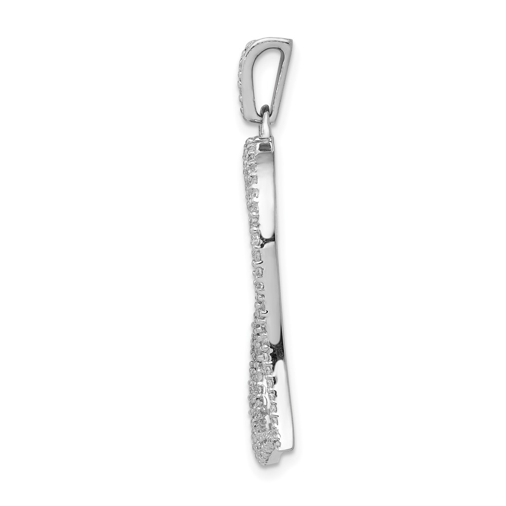 14k White Gold 1/2ct. Diamond Heart Pendant (PM4889-050-WA)