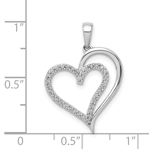 Gold Diamond Heart Pendant