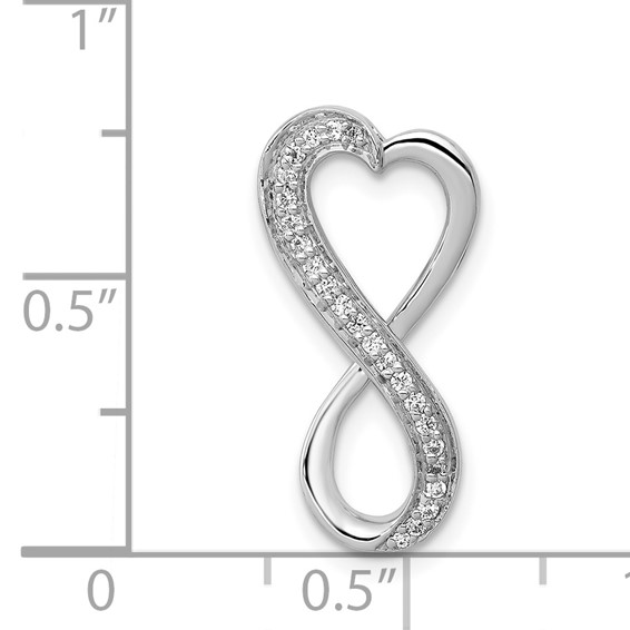 Diamond Freeform Heart Infinity Chain Slides