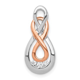 Gold Diamond Double Infinity Chain Slide