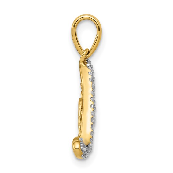 Gold Diamond Love Charm