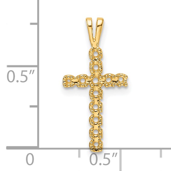 14k Latin Cross Pendant Mounting