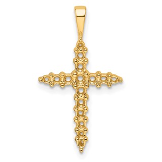 14k Diamond Cross Mounting