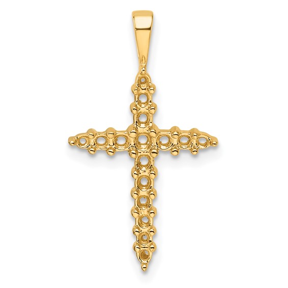 14k Diamond Cross Mounting