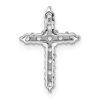 14K White Gold 0.75ct Cross Chain Slide Mounting view 3