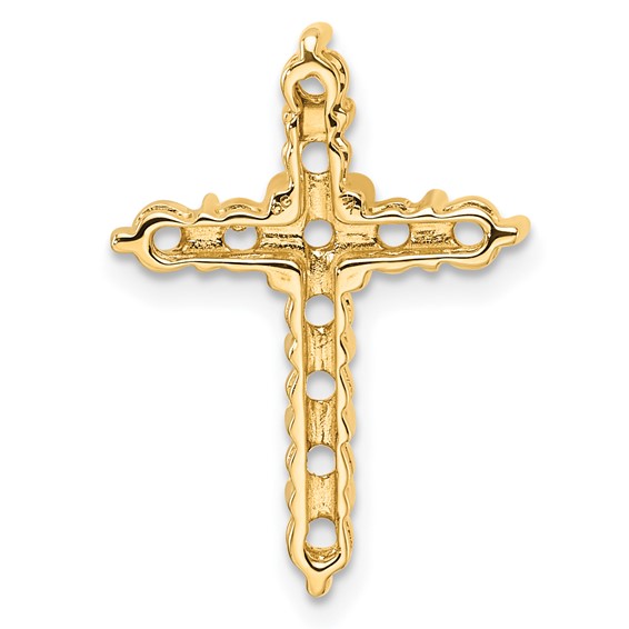 14k 1ct Cross Chain Slide Mounting