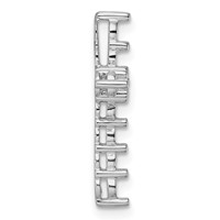 14K White Gold 1.25ct Cross Pendant Mounting view 2
