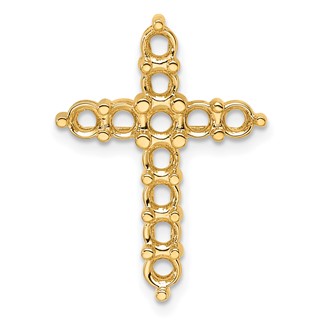 14k 1 1/4ct Cross Pendant Mounting