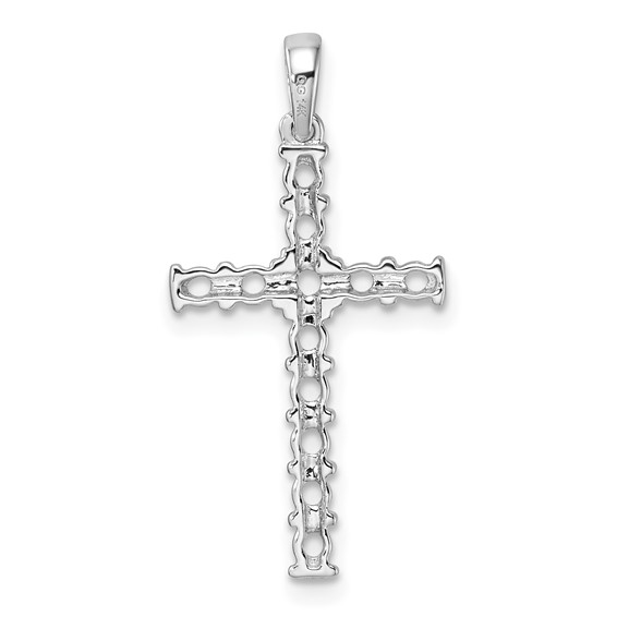 14k White Gold Latin Cross Pendant Mounting