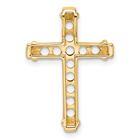 14k Latin Cross Chain Slide Mounting