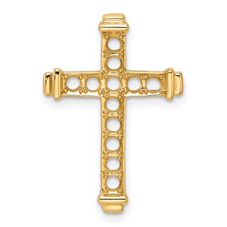 14k Latin Cross Chain Slide Mounting
