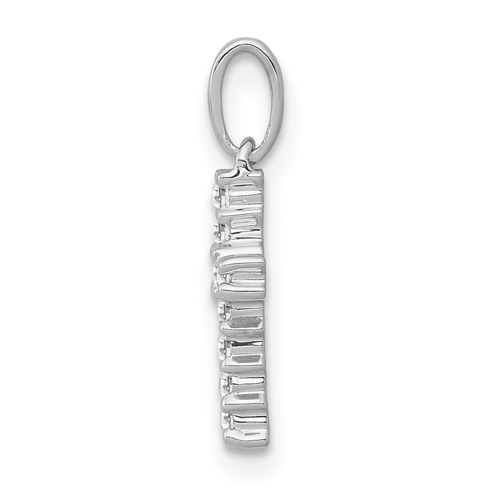 10K White Gold Diamond Latin Cross Pendant (PM4956-010-1WA)