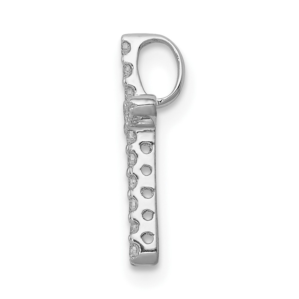 10K White Gold Diamond Cross Pendant (PM4963-013-1WA)