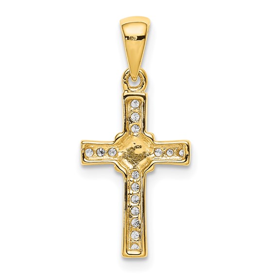 Gold Diamond Cross Pendants