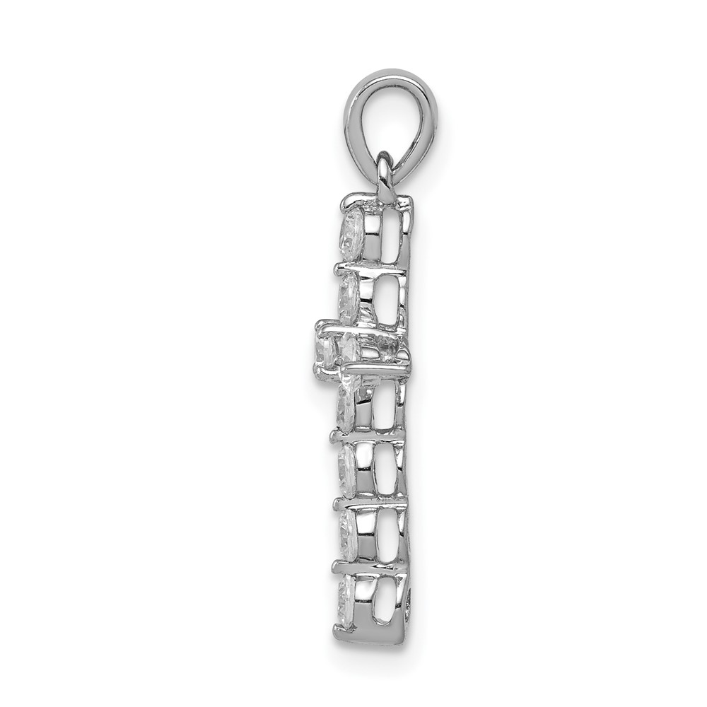 10K White Gold 1/2ct. Diamond Cross Pendant (PM4968-050-1WA)
