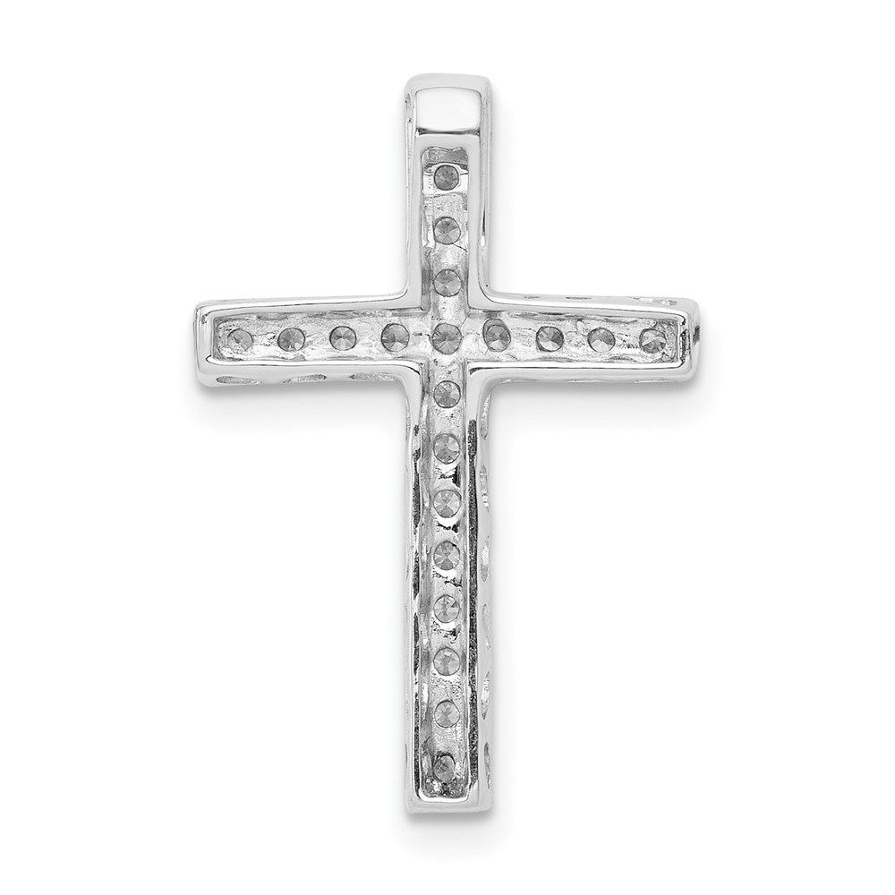 10K White Gold Diamond Cross Slide Pendant (PM4971-020-1WA)