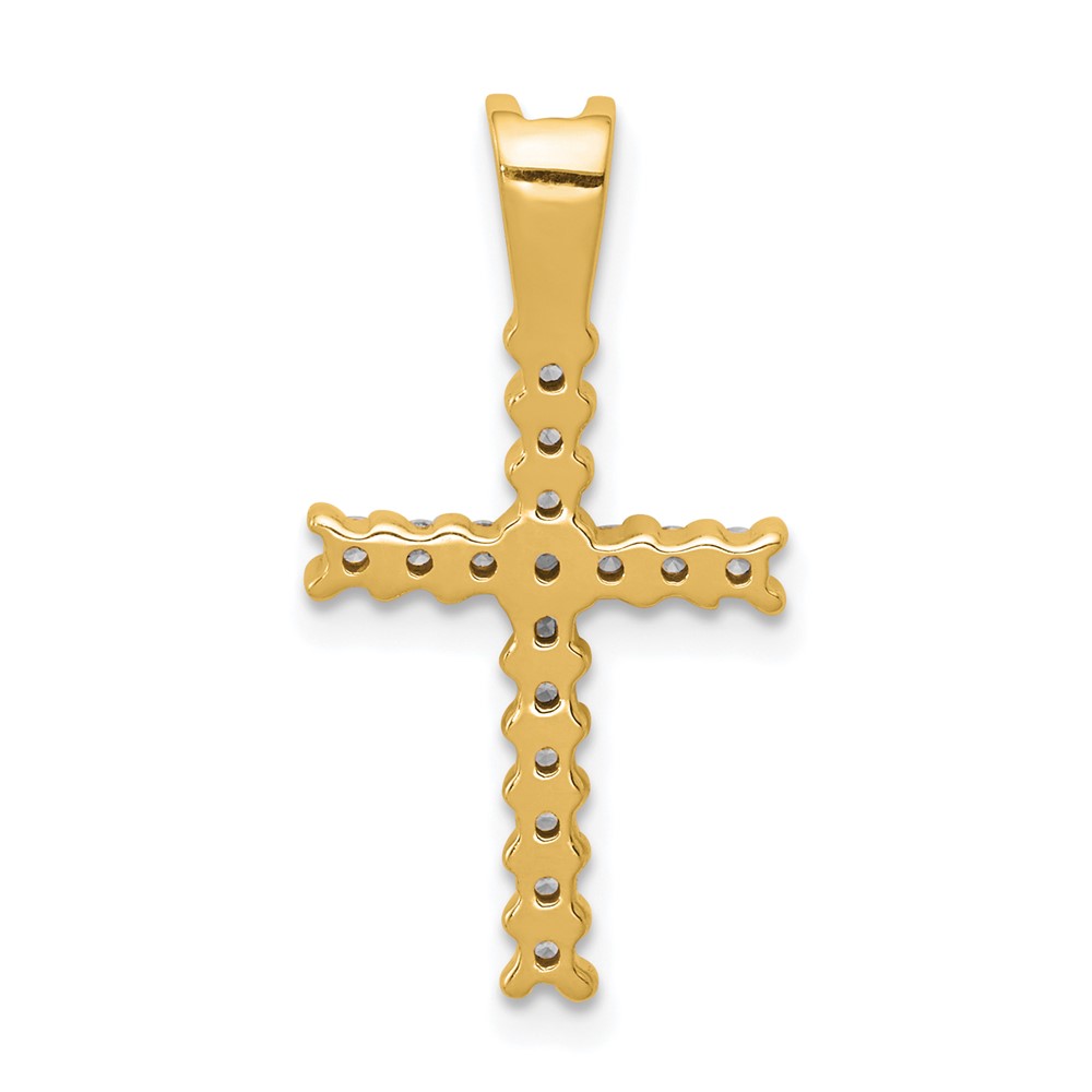 14k Diamond Latin Cross Pendant (PM4973-025-YA)