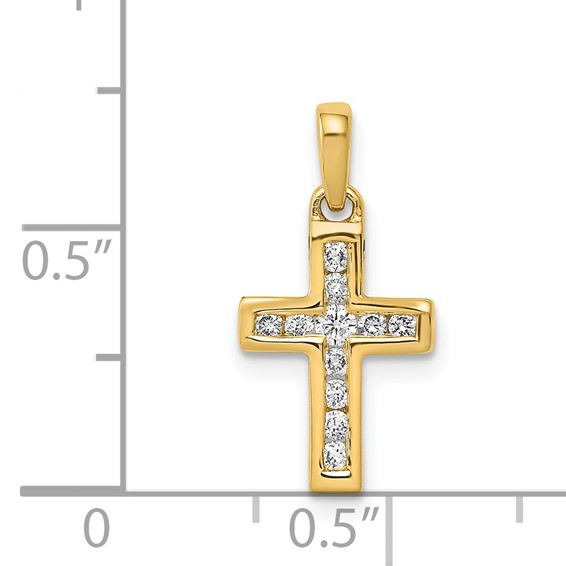 Diamond Latin Cross Pendants