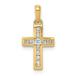 Diamond Latin Cross Pendants