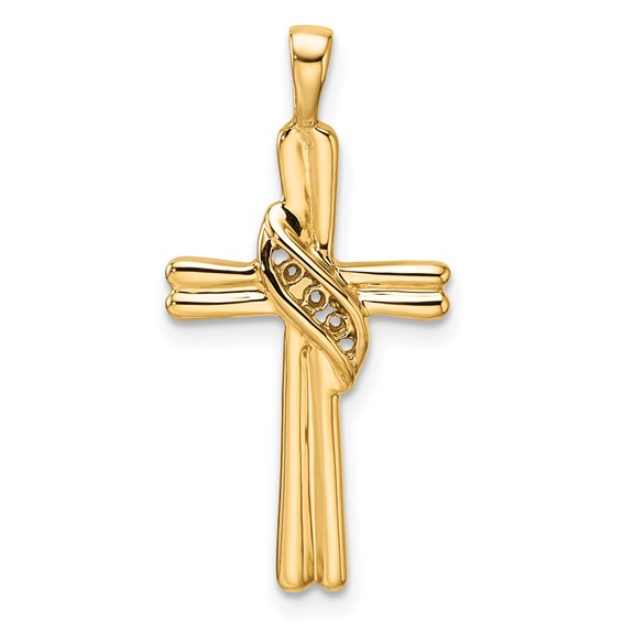 14k Cross Pendant Mounting