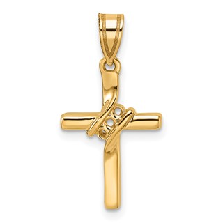 14k Diamond Cross Mounting