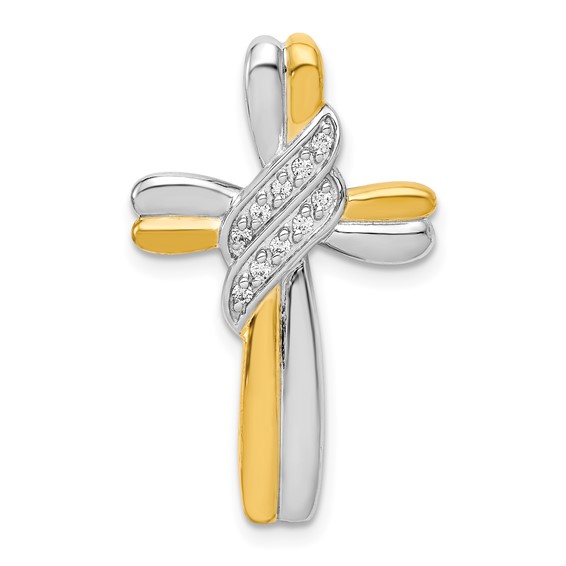 Gold Diamond Cross Pendants