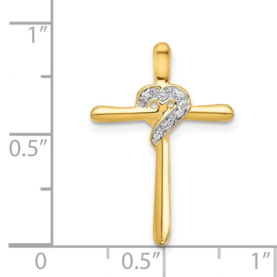 Gold Diamond Cross Pendants