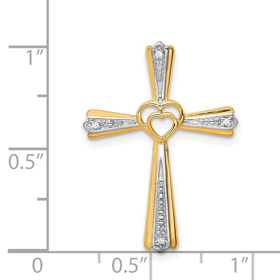 Gold Diamond Cross Pendants