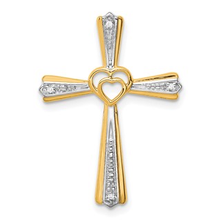 Gold Diamond Cross Pendants