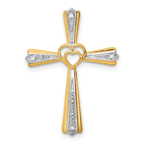 Gold Diamond Cross Pendants