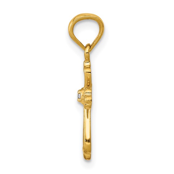 Diamond Accented Cross Pendants