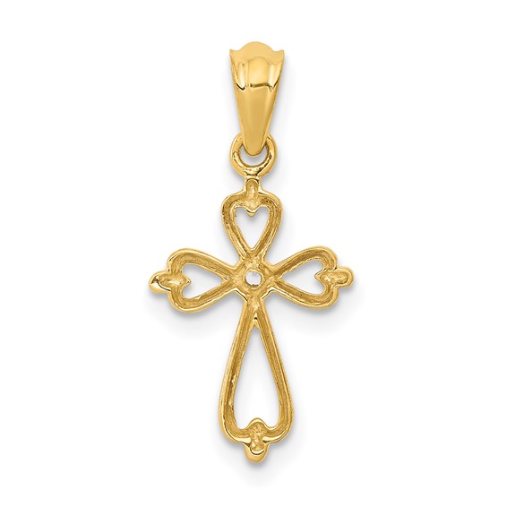 Diamond Accented Cross Pendants