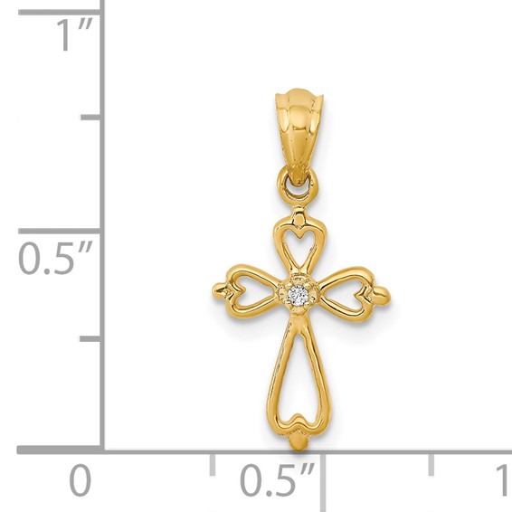 Diamond Accented Cross Pendants