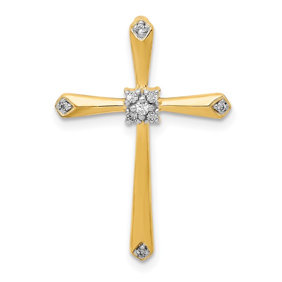 Gold Diamond Cross Pendants