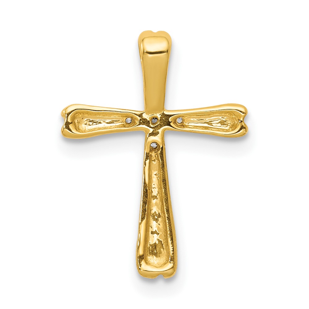 10K Diamond Cross Slide Pendant (PM5013-005-1YA)